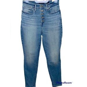 NWT Women’s Lucky Brand Bridgette Exposed Button Fly Skinny Jeans~Size 6